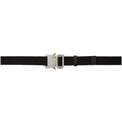 Shop Alyx 1017  9sm Black Medium Rollercoaster Belt In 015 Silver