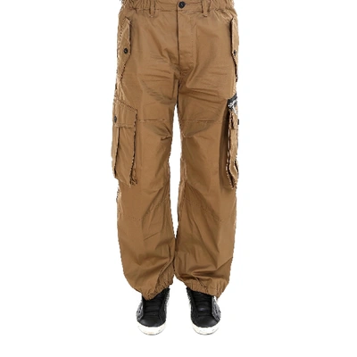 Shop Dsquared2 Cargo Trousers In Brown