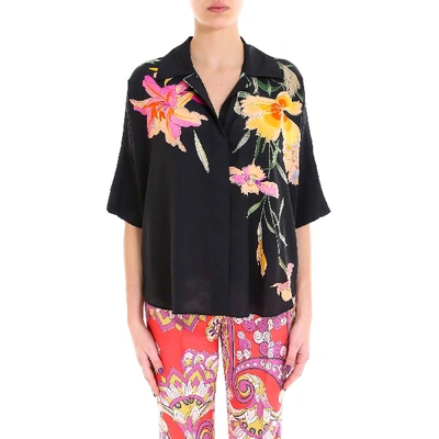 Shop Etro Floral Print Shirt In Multi