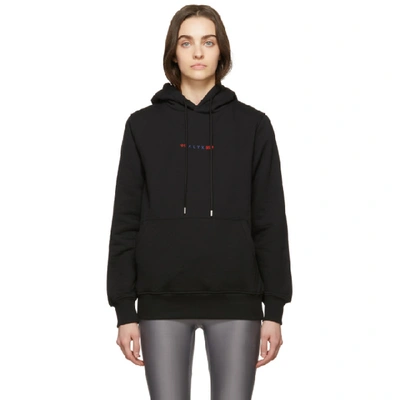 Shop Alyx 1017  9sm Black Logo Collection Hoodie In 001 Black