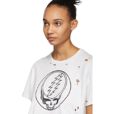 Shop R13 White Steal Your Face Distressed Boy T-shirt