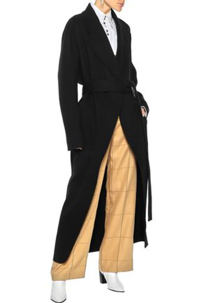 Acne Studios Woman Lova Oversized Wool And Cashmere-blend Coat Black |  ModeSens