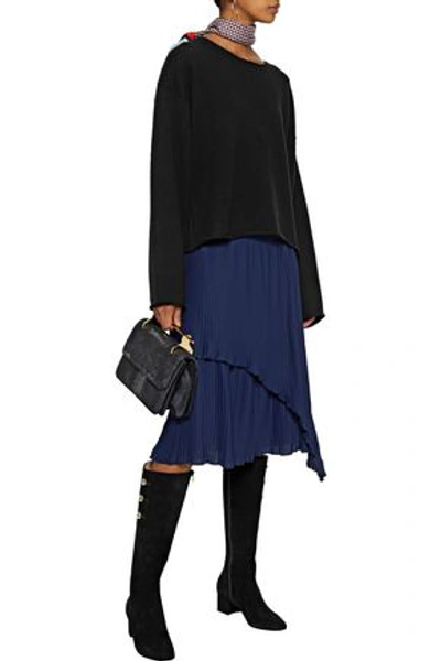 Shop Chloé Woman Oversized Cashmere Sweater Black