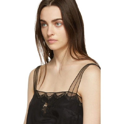 Shop Marc Jacobs Black Lace Tank Top In 001 Black