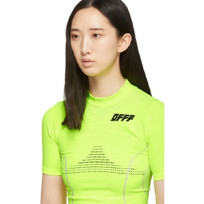 Shop Off-white Yellow Athletic T-shirt In Fluo Yellow