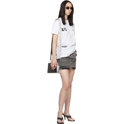 Shop Off-white Black Denim Miniskirt