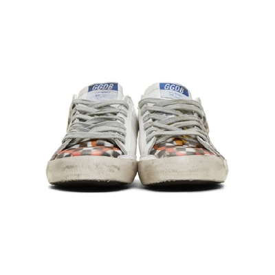 Shop Golden Goose White Flame Dama Superstar Sneakers