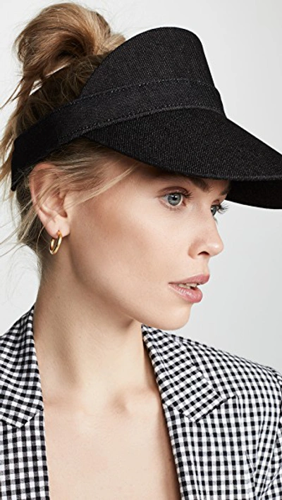 Shop Eugenia Kim Genie Wyatt Visor In Black