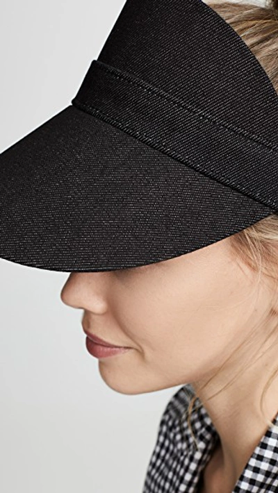 Shop Eugenia Kim Genie Wyatt Visor In Black