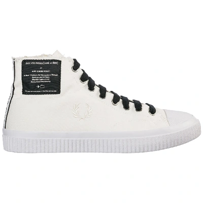 Shop Fred Perry Men's Shoes High Top Trainers Sneakers Hughes Mid In White