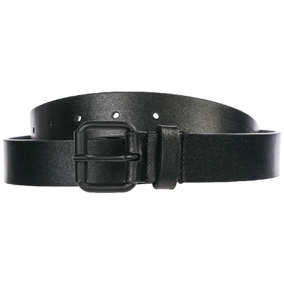 Shop Dsquared2 Men's Genuine Leather Belt  Mert & Marcus In Black
