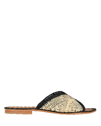 Shop Carrie Forbes Salon Flat Sandals In Beige