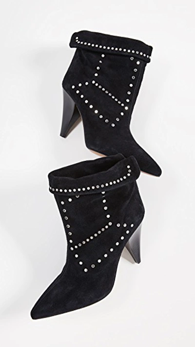 Isabel Marant Lisbo Studded Suede Ankle In ModeSens