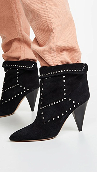 Isabel Marant Lisbo Studded Suede Ankle In ModeSens