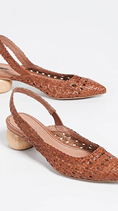 Shop Matiko Circa Slingback Pumps In Burnt Orange