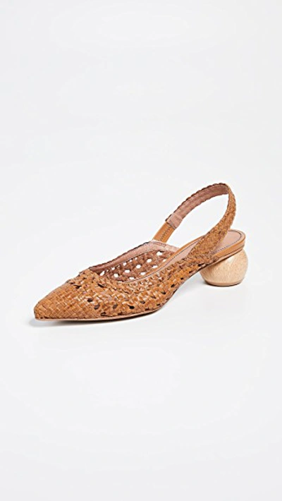 Shop Matiko Circa Slingback Pumps In Natural