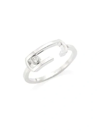 Shop Messika By Gigi Hadid Move Addiction 18k White Gold & Diamond Ring