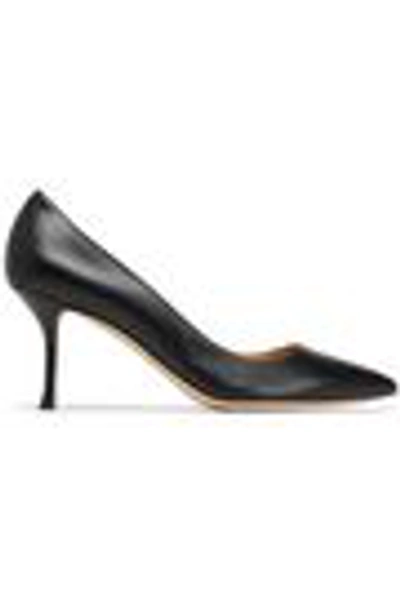 Shop Sergio Rossi Woman Godiva Leather Pumps Black