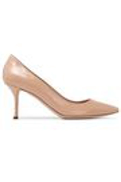 Shop Sergio Rossi Woman Patent-leather Pumps Neutral
