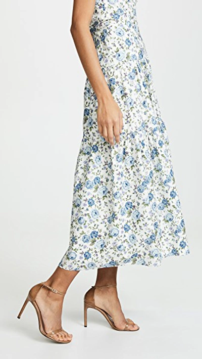 Petersyn rocco floral-print multi 2025 tiered a-line midi skirt