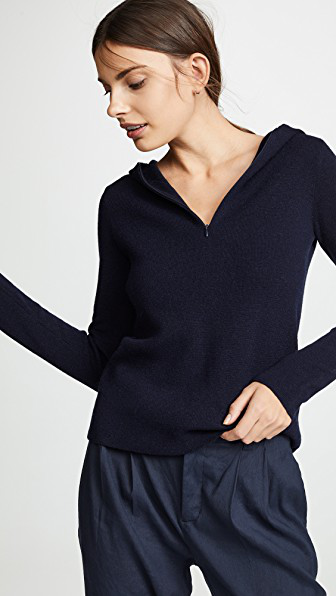 half hoodie sweater