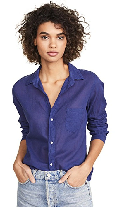 Shop Frank & Eileen Barry Long Sleeve Button Down Shirt In Deep Indigo