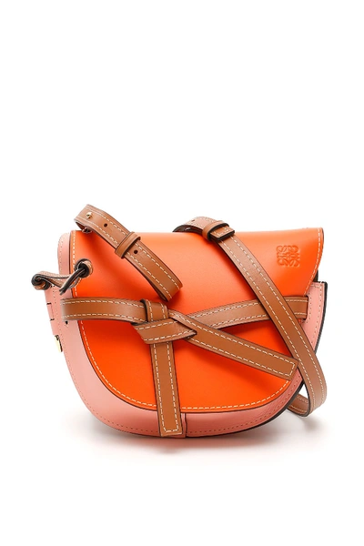 Shop Loewe Small Gate Bag In Orange Blossom|arancio