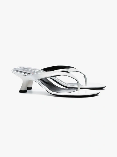 Shop Simon Miller White Beep 45 Thong Sandals