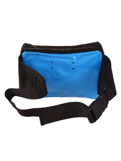 Shop Dsquared2 Laminated Belt Bag In Blue/black