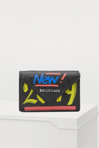 Shop Balenciaga Paper Mini Wallet In 1073