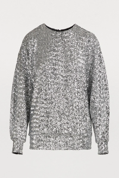 Shop Isabel Marant Olivia Sweater In Silver