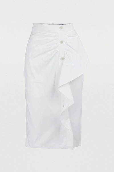Shop Max Mara Edmond Midi Skirt In Optical White