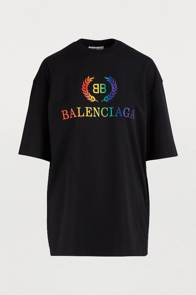 Shop Balenciaga Lauriers T-shirt In 1000