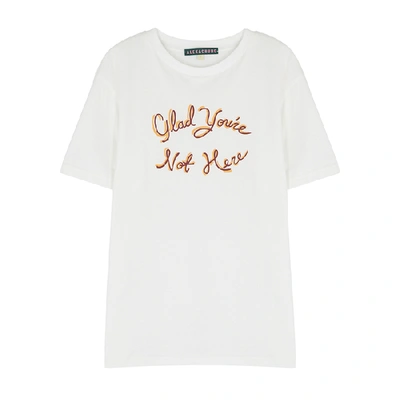 Shop Alexa Chung Off-white Cotton T-shirt In Off White