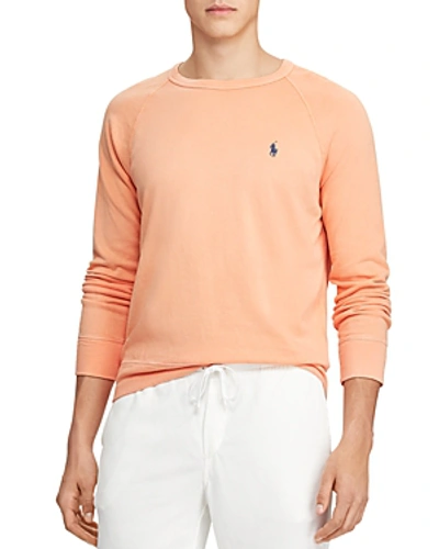 Shop Polo Ralph Lauren Spa Terry Sweatshirt In Orange