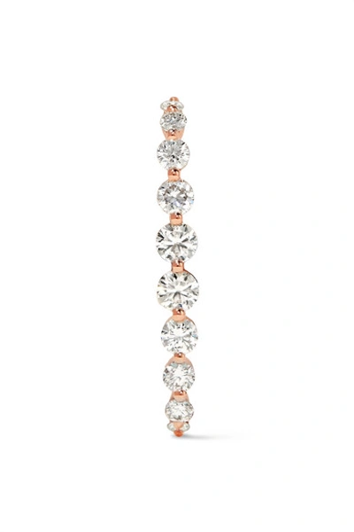 Shop Anita Ko 18-karat Rose Gold Diamond Earring