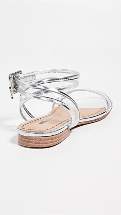 Shop Matiko Lynne Vinyl Sandals In Silver