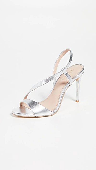 Shop Rachel Zoe Nina Asymetrical Sandals In Silver