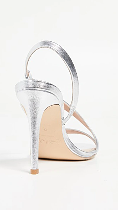 Shop Rachel Zoe Nina Asymetrical Sandals In Silver