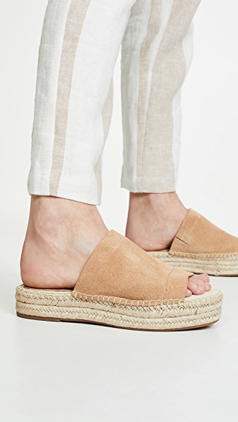 thaddeus espadrille slide sandal