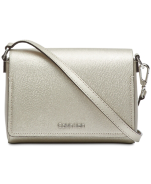 calvin klein clara leather crossbody