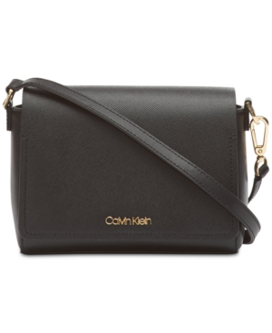calvin klein clara leather crossbody