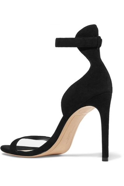 Shop Sophia Webster Nicole Suede Sandals In Black