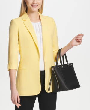 calvin klein yellow blazer