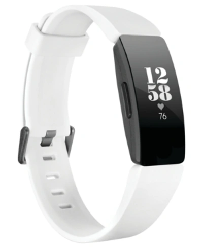 Shop Fitbit Inspire Hr White Strap Activity Tracker 16.4mm