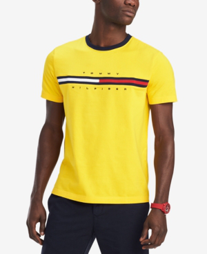 yellow tommy hilfiger shirt mens