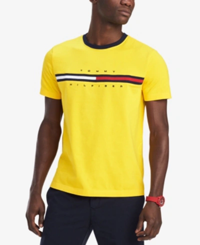 Tommy Hilfiger Adaptive Men's Tino Washed T-shirt With Magnetic Shoulder  Closures In Golden Rod | ModeSens