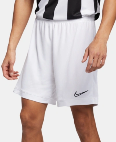 Shop Nike Men's Dri-fit Academy Soccer Shorts In White