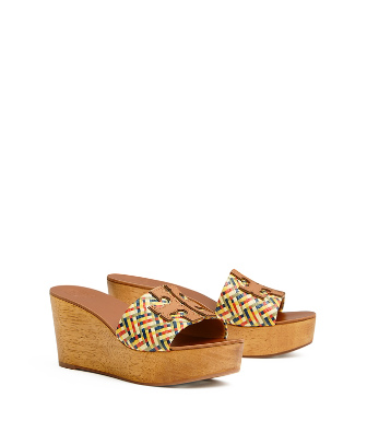 tory burch ines woven slide
