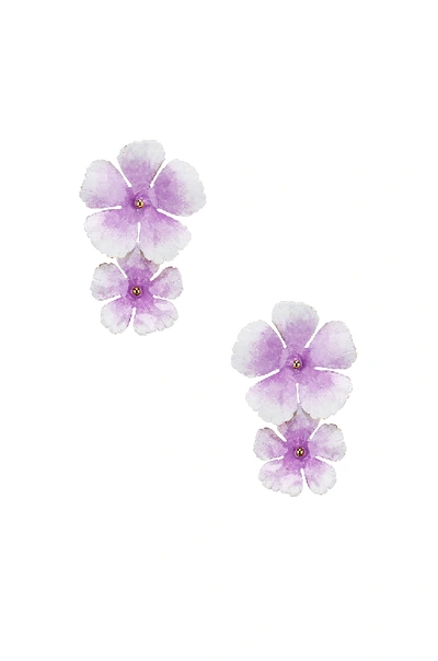 Shop Jennifer Behr Faye Earrings In Lilac
